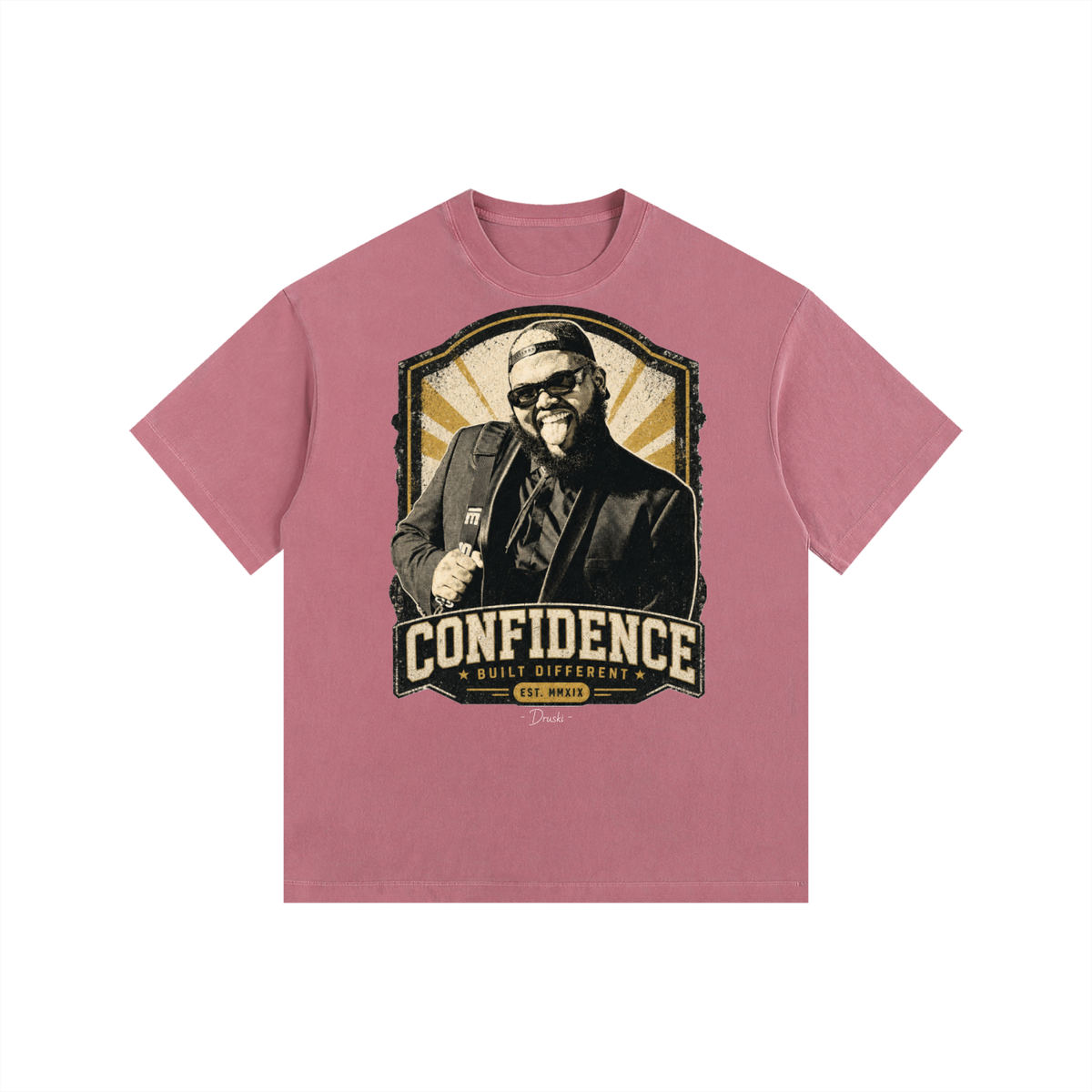 Druski - Vintage Washed Oversized Cotton T-Shirt