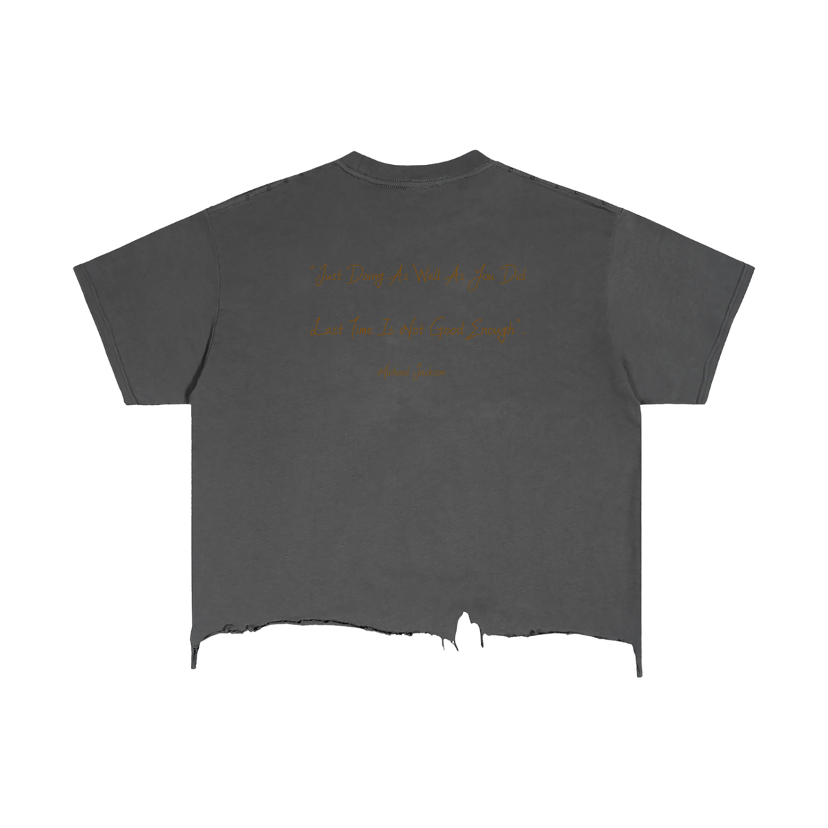 Michael Jackson - Vintage Wash Boxy Distressed Hem T-Shirt