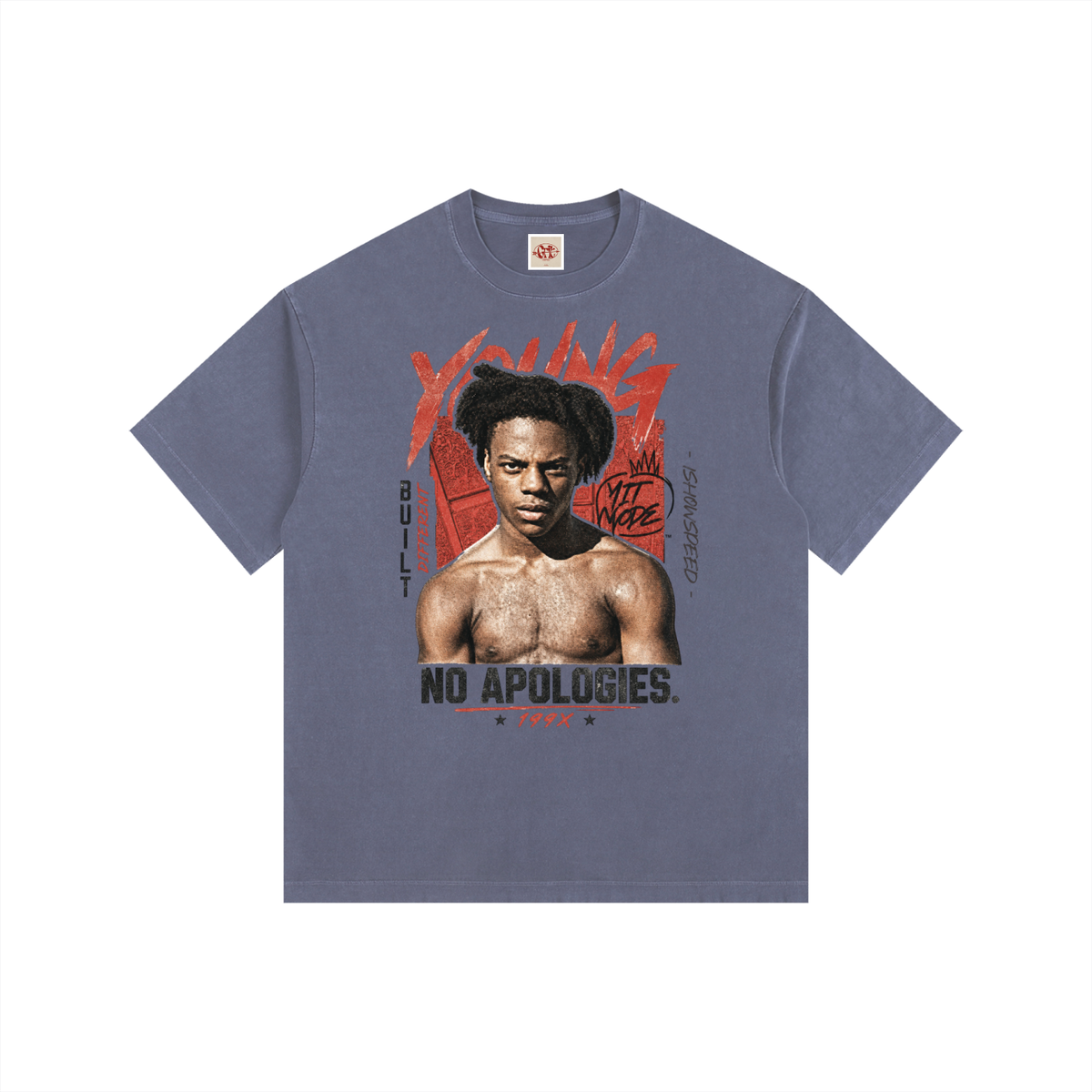 IShowSpeed - Vintage Washed Oversized Cotton T-Shirt