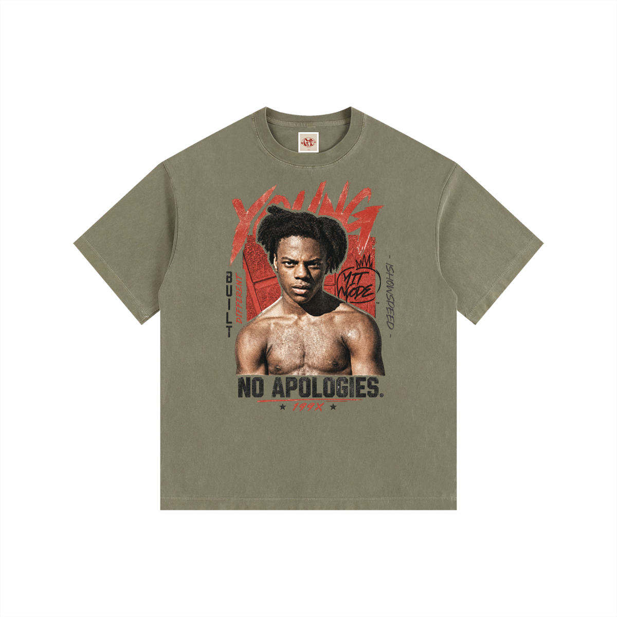 IShowSpeed - Vintage Washed Oversized Cotton T-Shirt