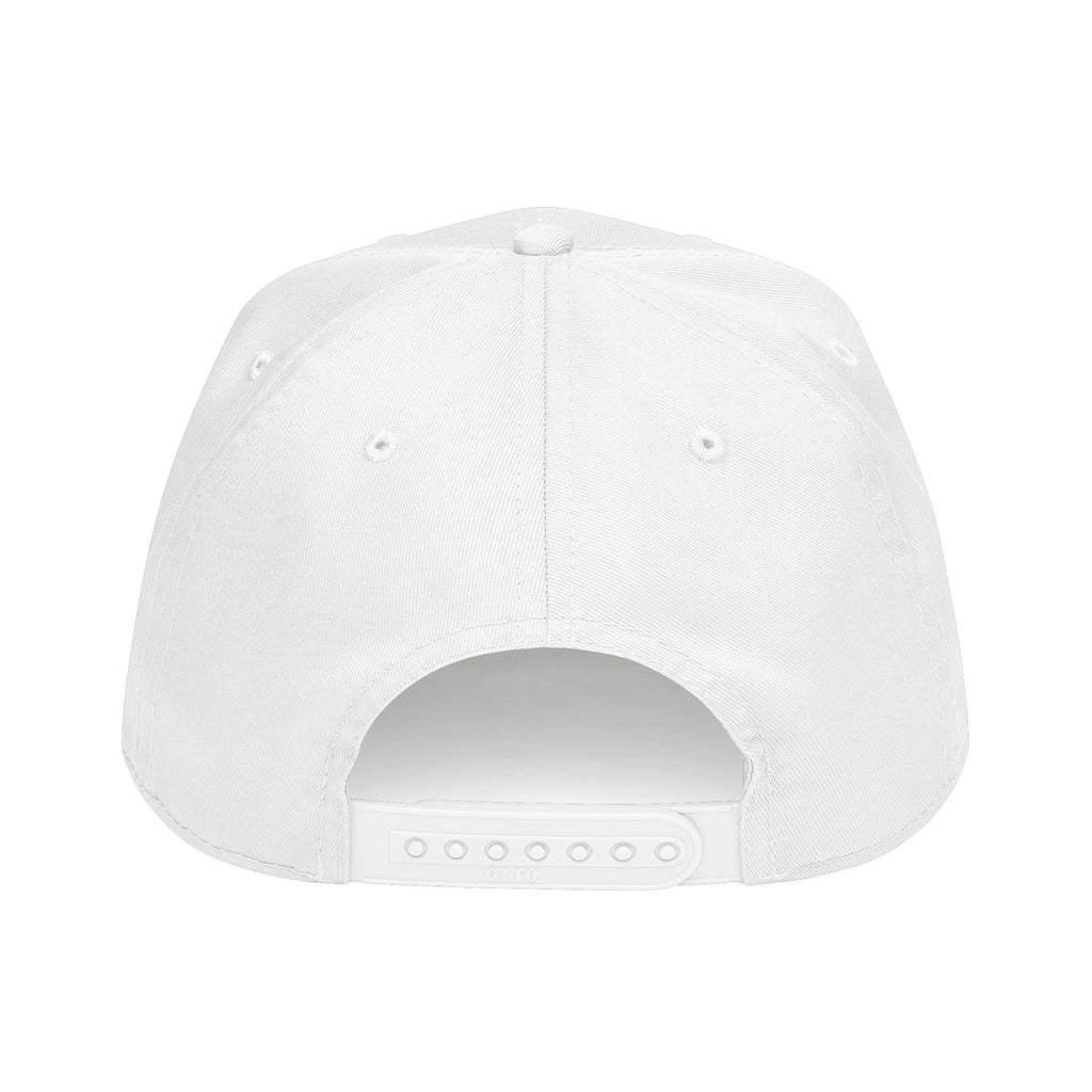 Grit - Mid Profile Baseball Cap — Red 'Crt' Script Embroidered Logo