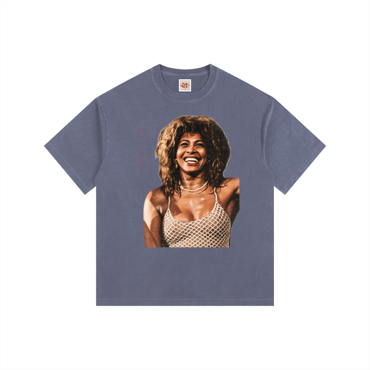 Tina Turner - Vintage Washed Oversized Cotton T-Shirt