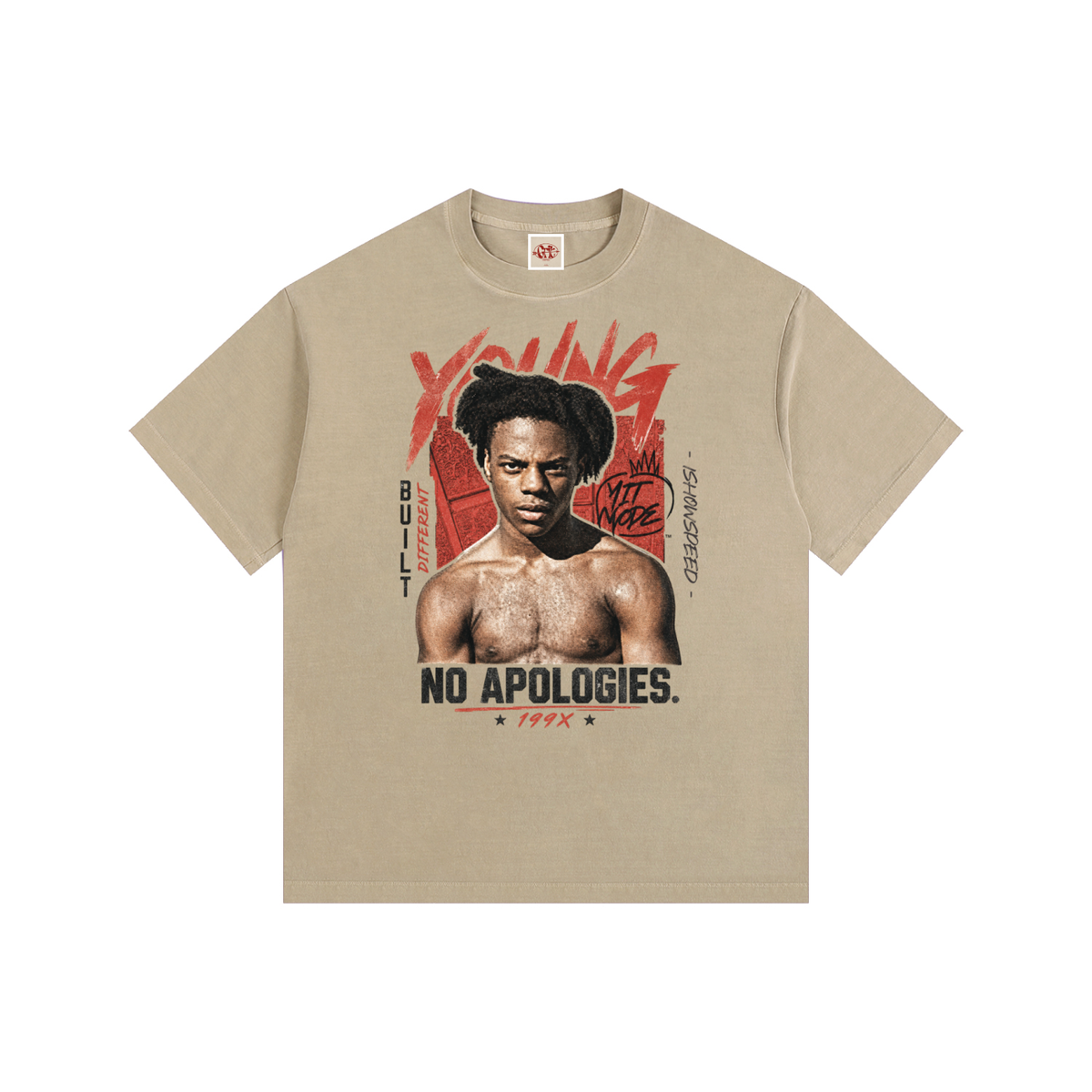 IShowSpeed - Vintage Washed Oversized Cotton T-Shirt