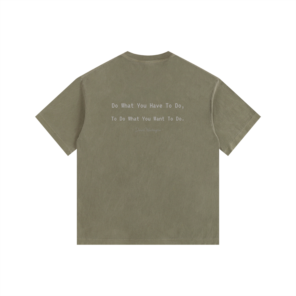 Denzel Washington - Vintage Washed Oversized Cotton T-Shirt