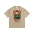 CRISTIANO RONALDO - Vintage Washed Oversized Cotton T-Shirt
