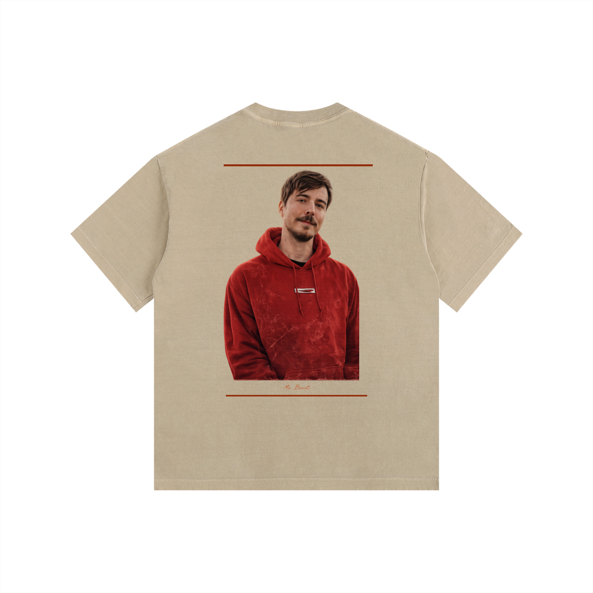 MR. BEAST - Vintage Washed Oversized Cotton T-Shirt