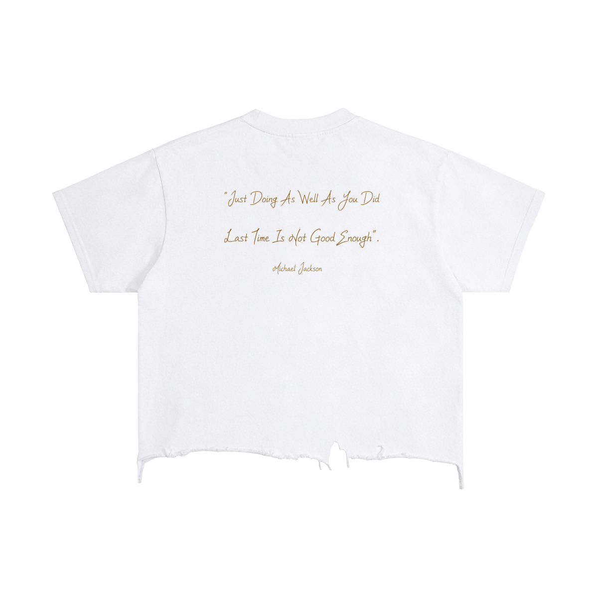 Michael Jackson - Vintage Wash Boxy Distressed Hem T-Shirt