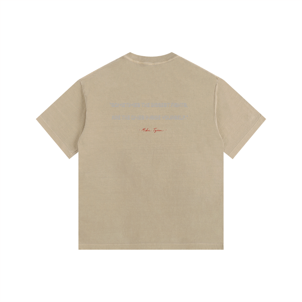 Mike Tyson - Vintage Washed Oversized Cotton T-Shirt