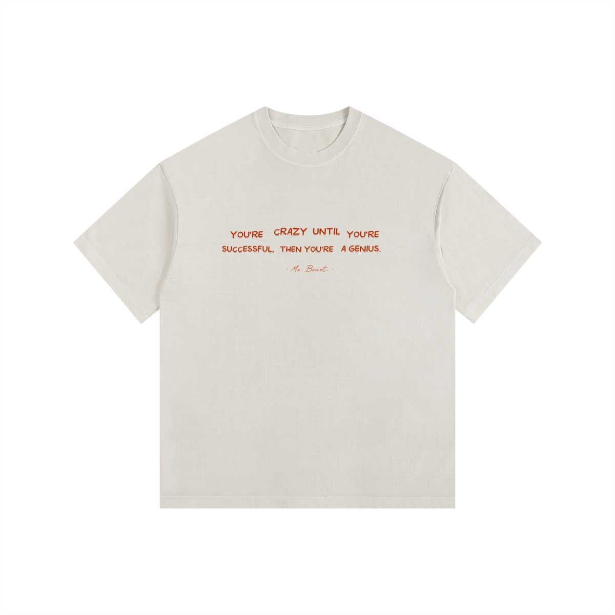 MR. BEAST - Vintage Washed Oversized Cotton T-Shirt