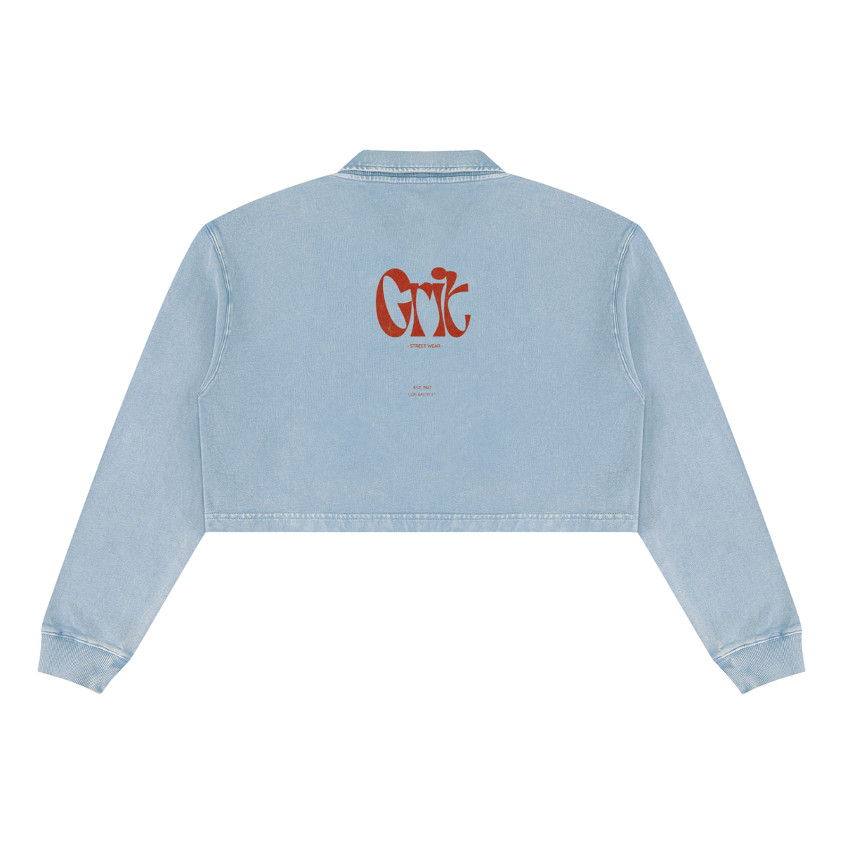Grit Girl - Women’s Vintage Wash Crop Sweatshirt