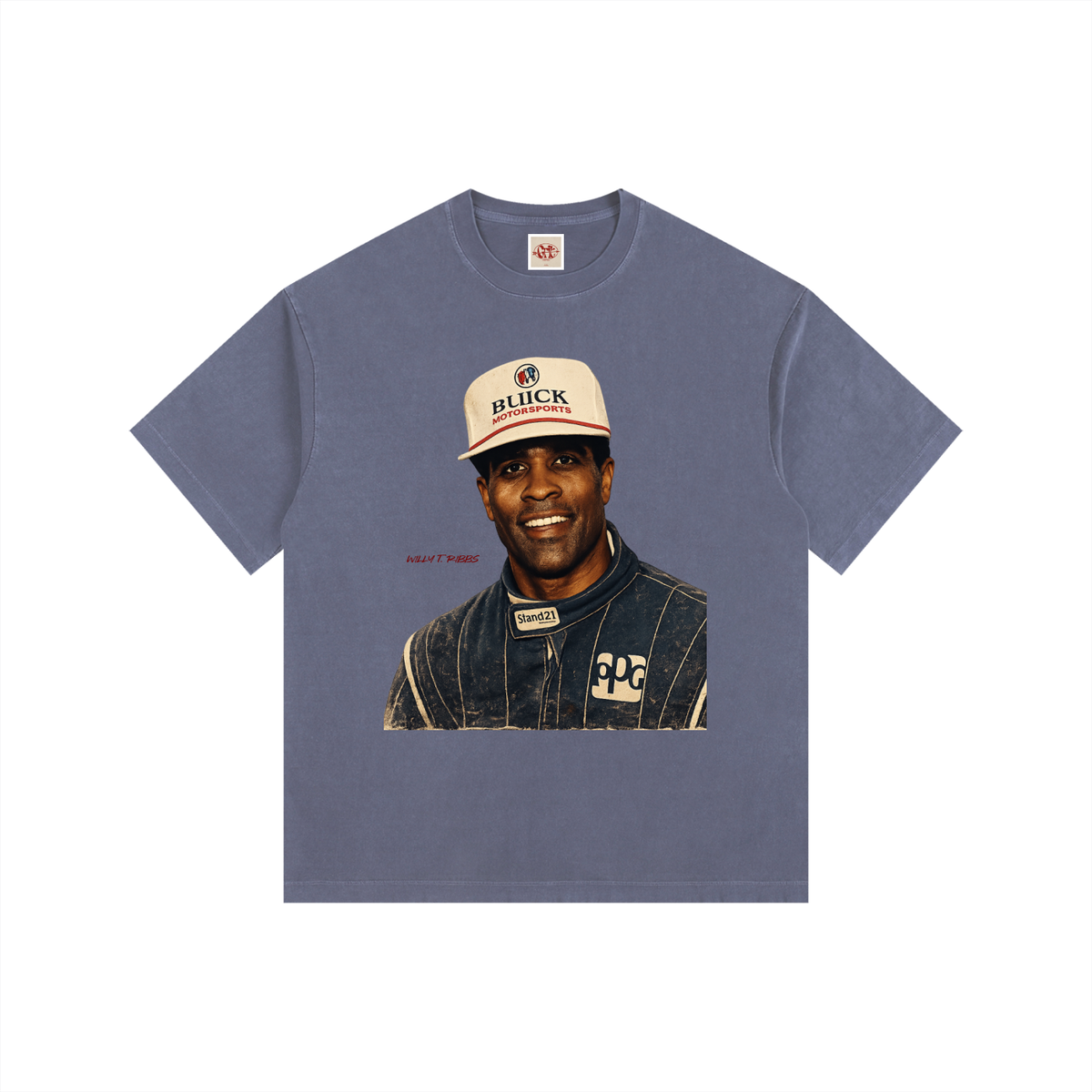 Willy T. Ribbs F1 Edition - Vintage Washed Oversized Cotton T-Shirt