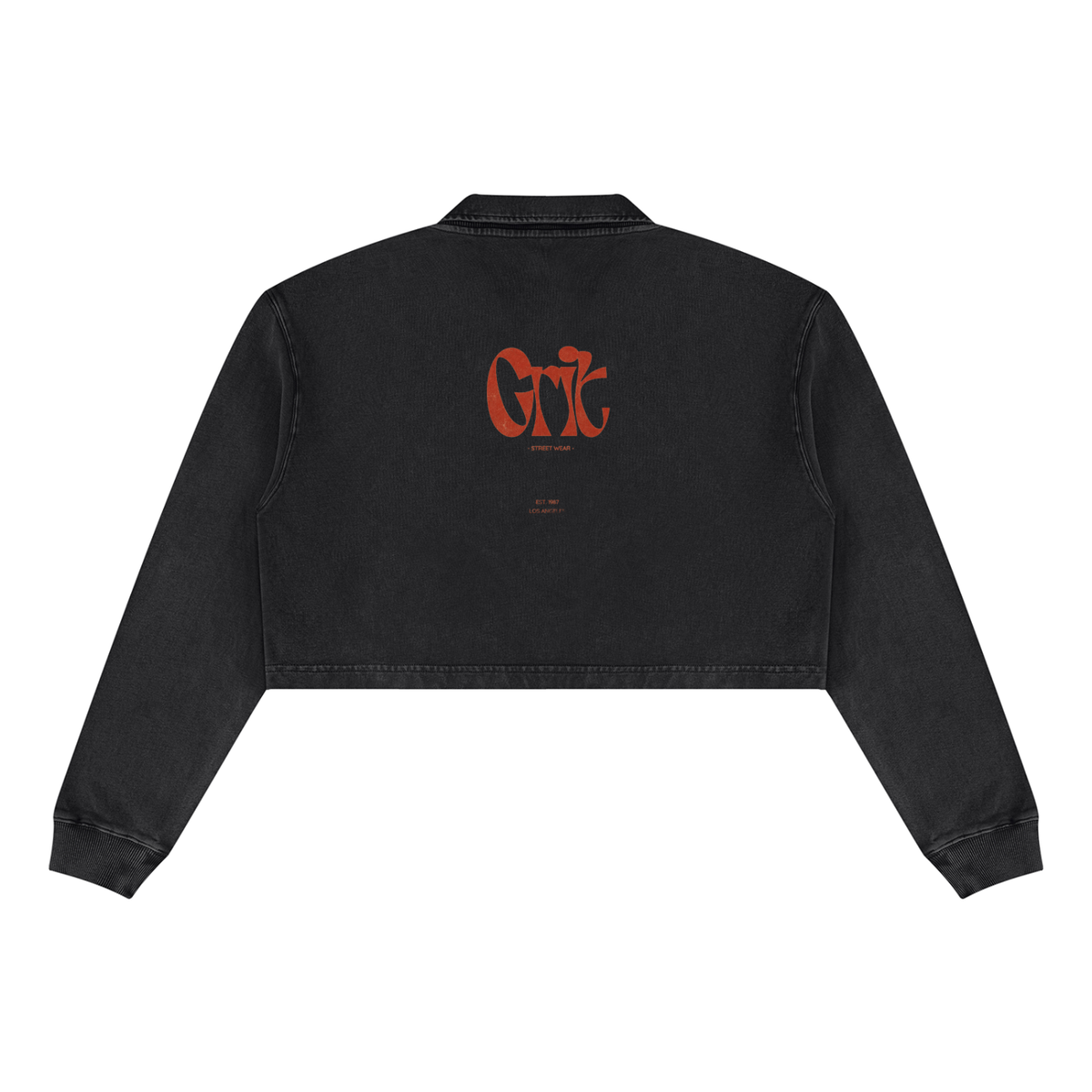 Grit Girl - Women’s Vintage Wash Crop Sweatshirt
