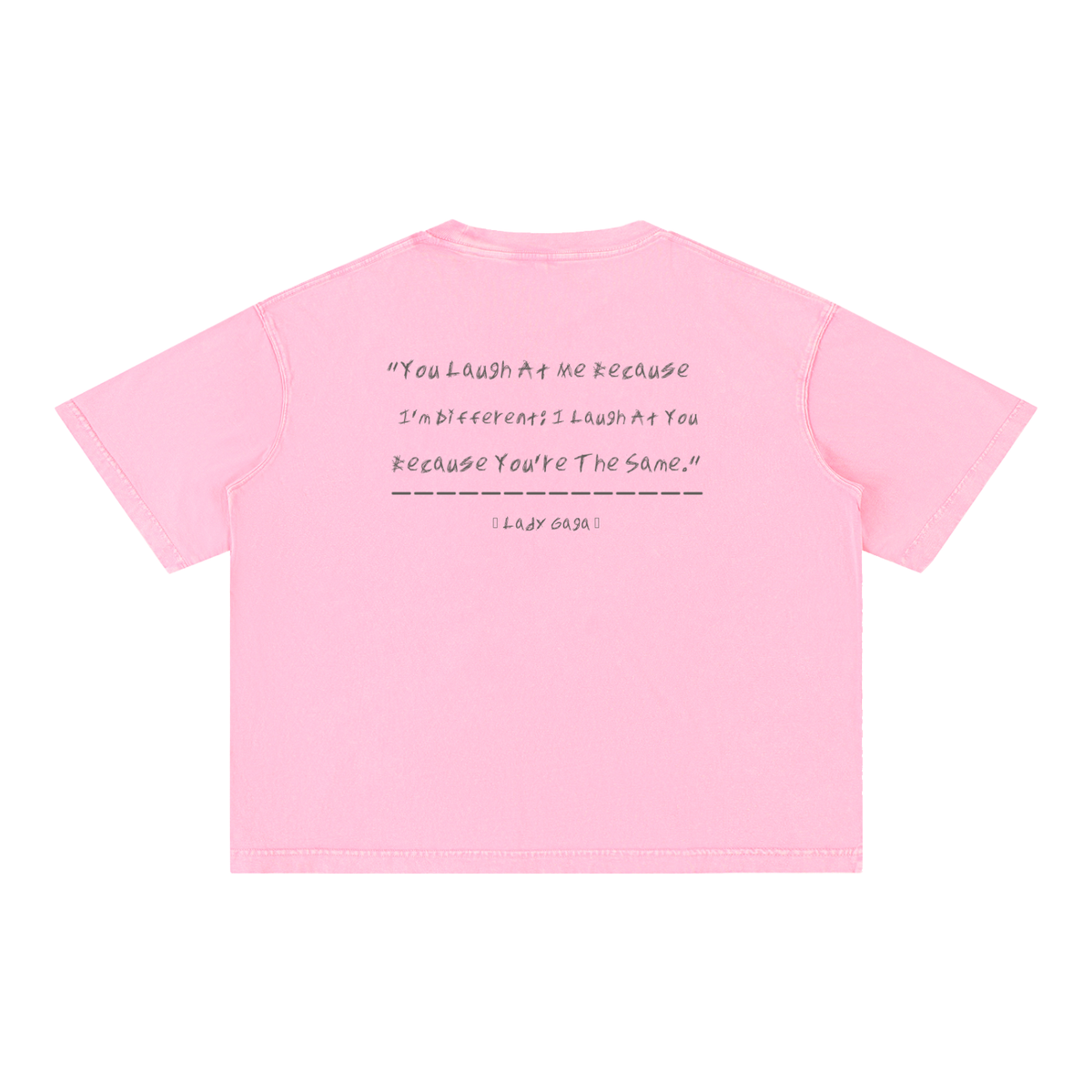 Lady Gaga - Mineral Wash Boxy Cotton T-Shirt