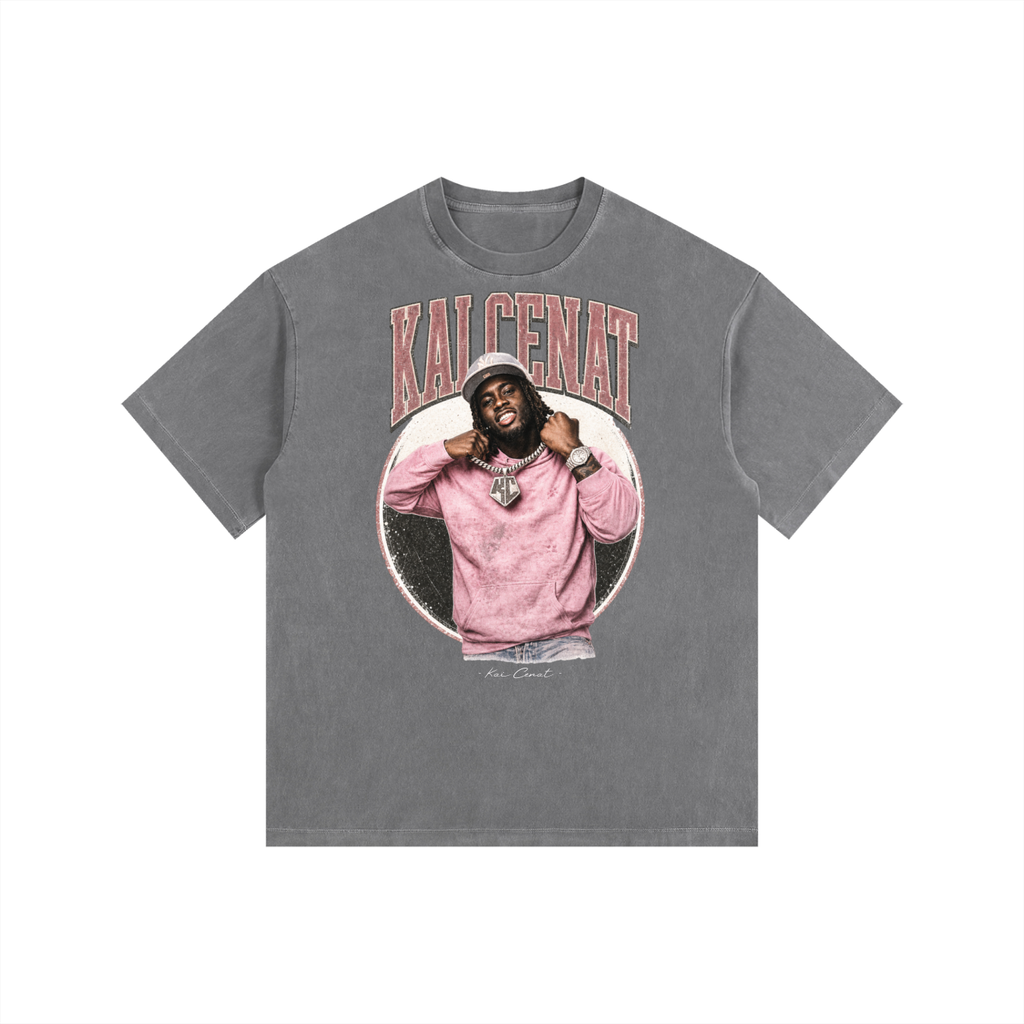 Kai Cenat - Vintage Washed Oversized Cotton T-Shirt