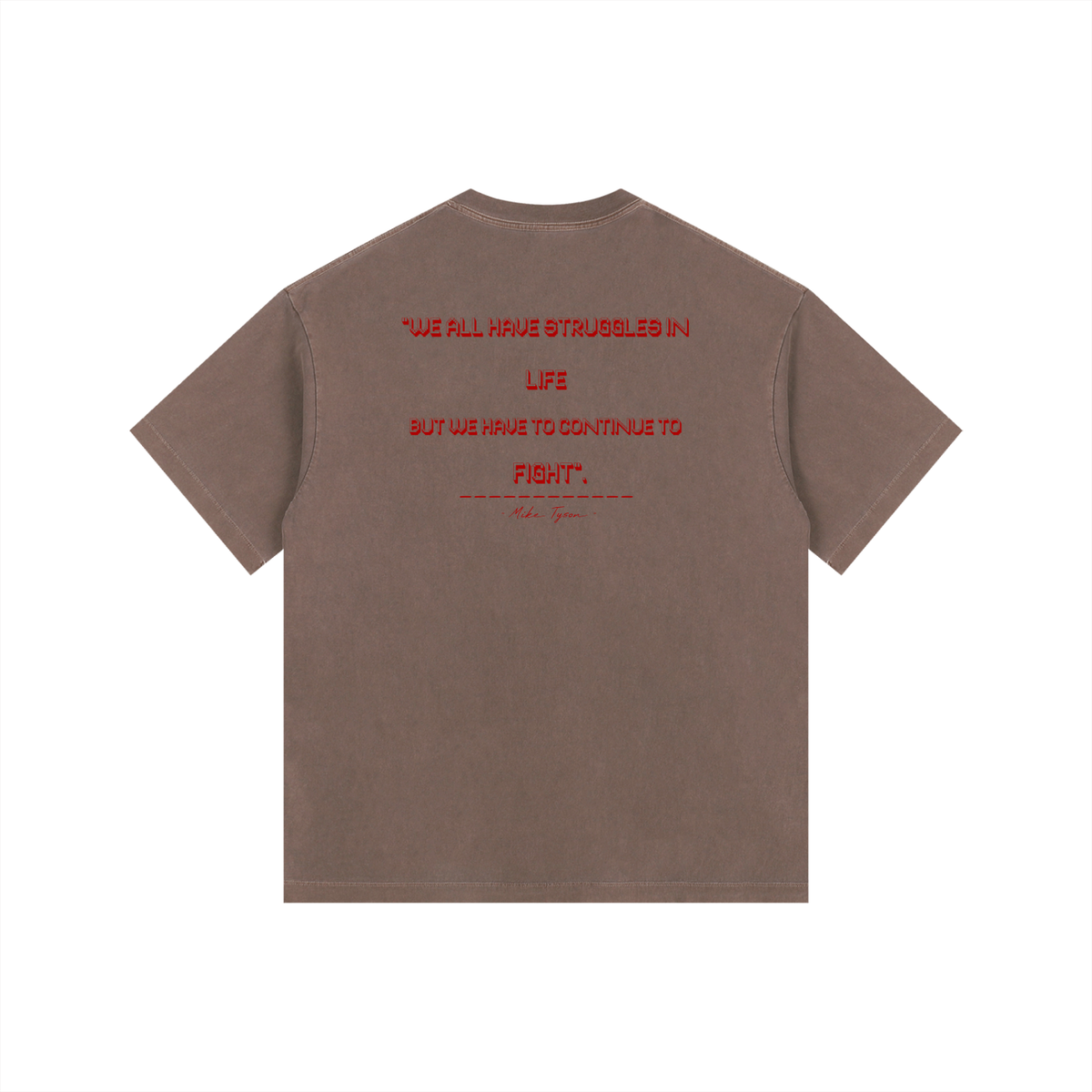 Mike Tyson Vintage - Vintage Washed Oversized Cotton T-Shirt