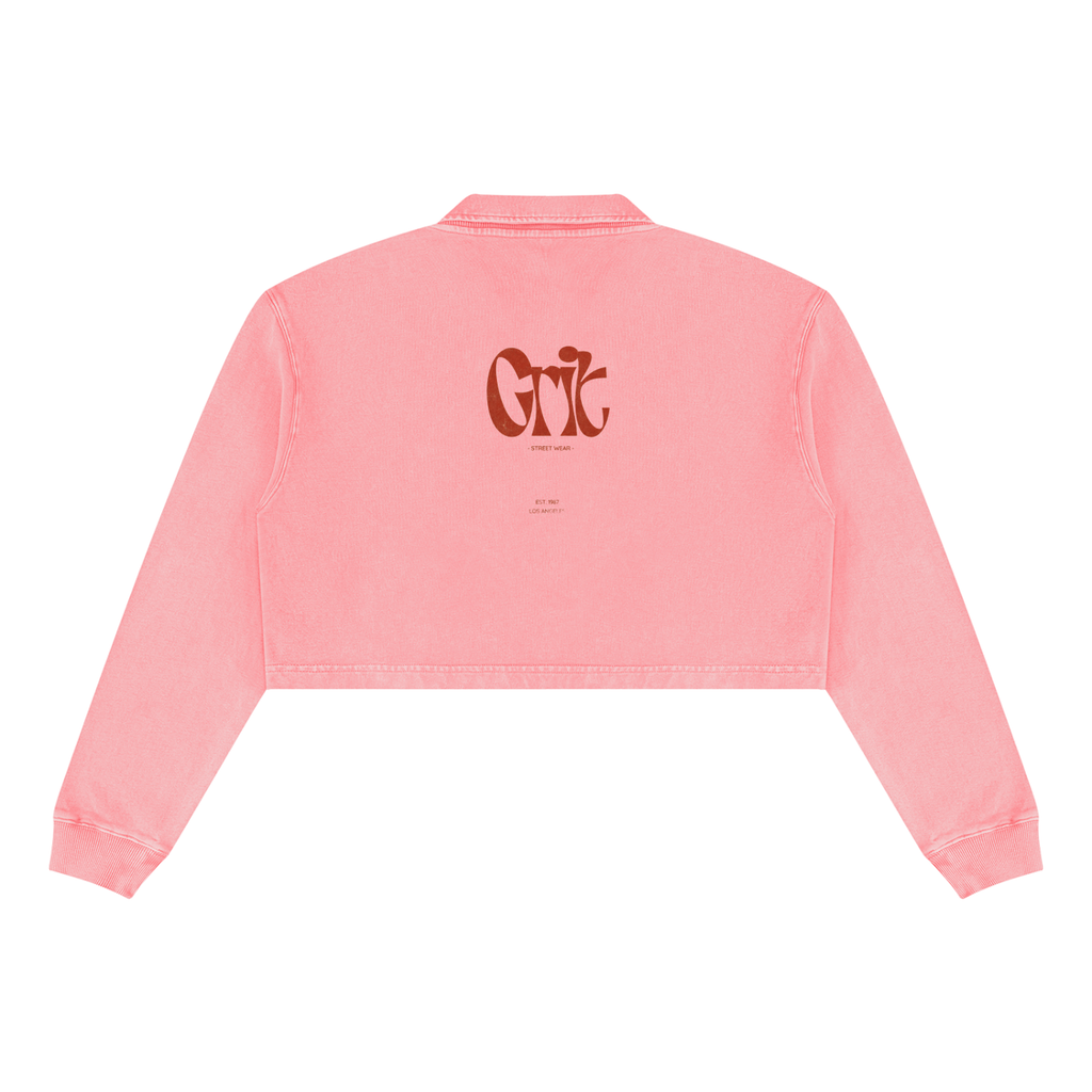 Grit Girl - Women’s Vintage Wash Crop Sweatshirt