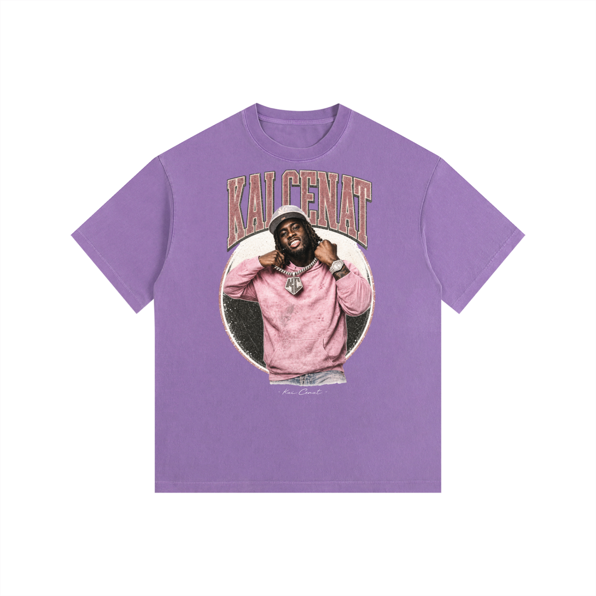 Kai Cenat - Vintage Washed Oversized Cotton T-Shirt