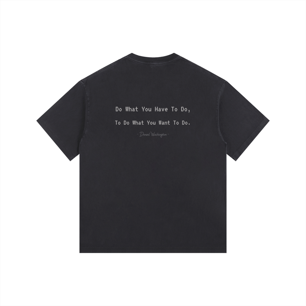 Denzel Washington - Vintage Washed Oversized Cotton T-Shirt