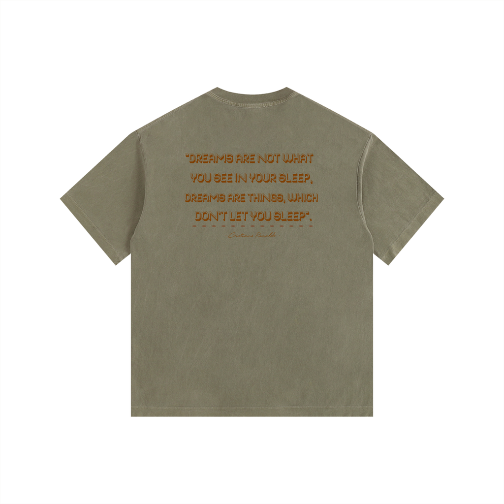 CRISTIANO RONALDO - Vintage Washed Oversized Cotton T-Shirt
