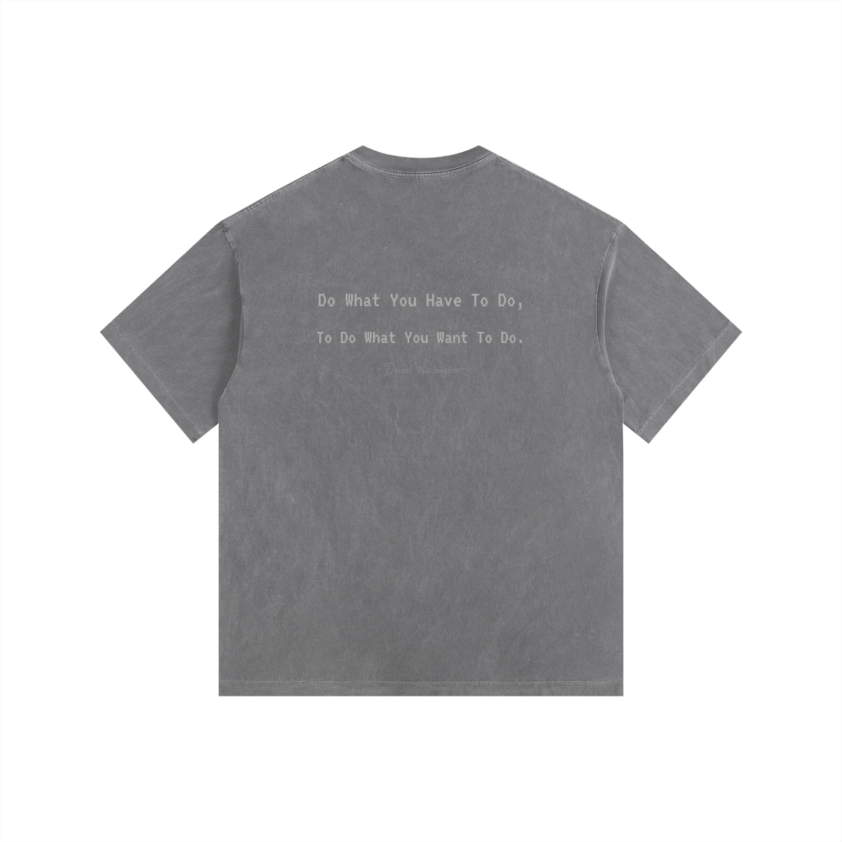 Denzel Washington - Vintage Washed Oversized Cotton T-Shirt
