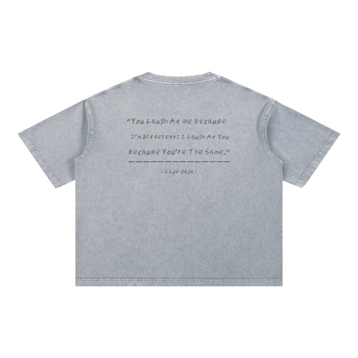 Lady Gaga - Mineral Wash Boxy Cotton T-Shirt
