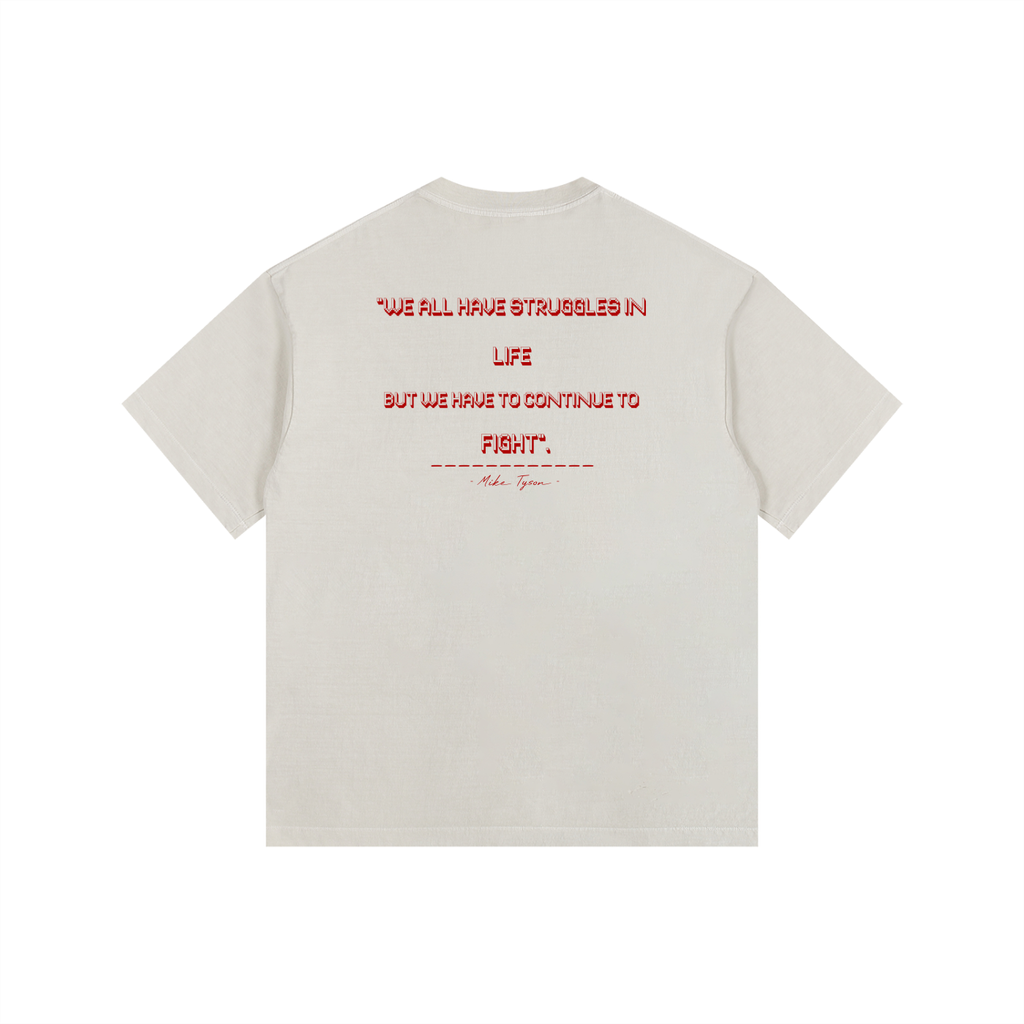 Mike Tyson Vintage - Vintage Washed Oversized Cotton T-Shirt