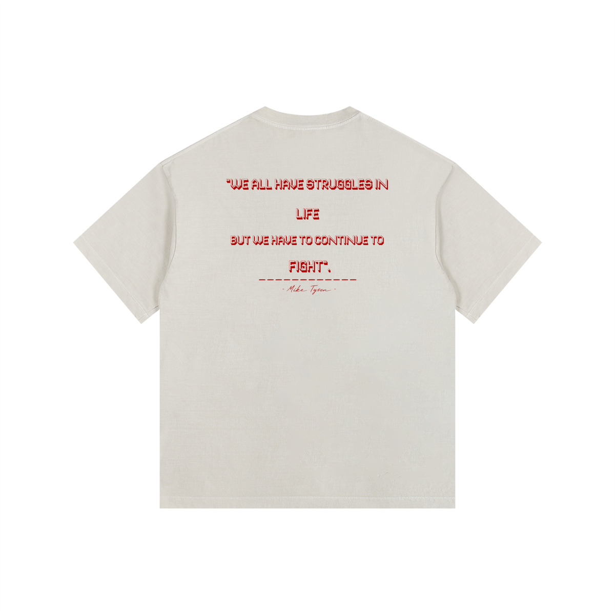 Mike Tyson Vintage - Vintage Washed Oversized Cotton T-Shirt