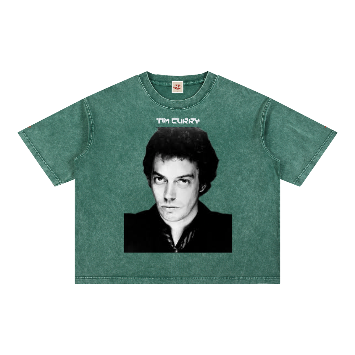 Tim Curry - Mineral Wash Boxy Cotton T-Shirt