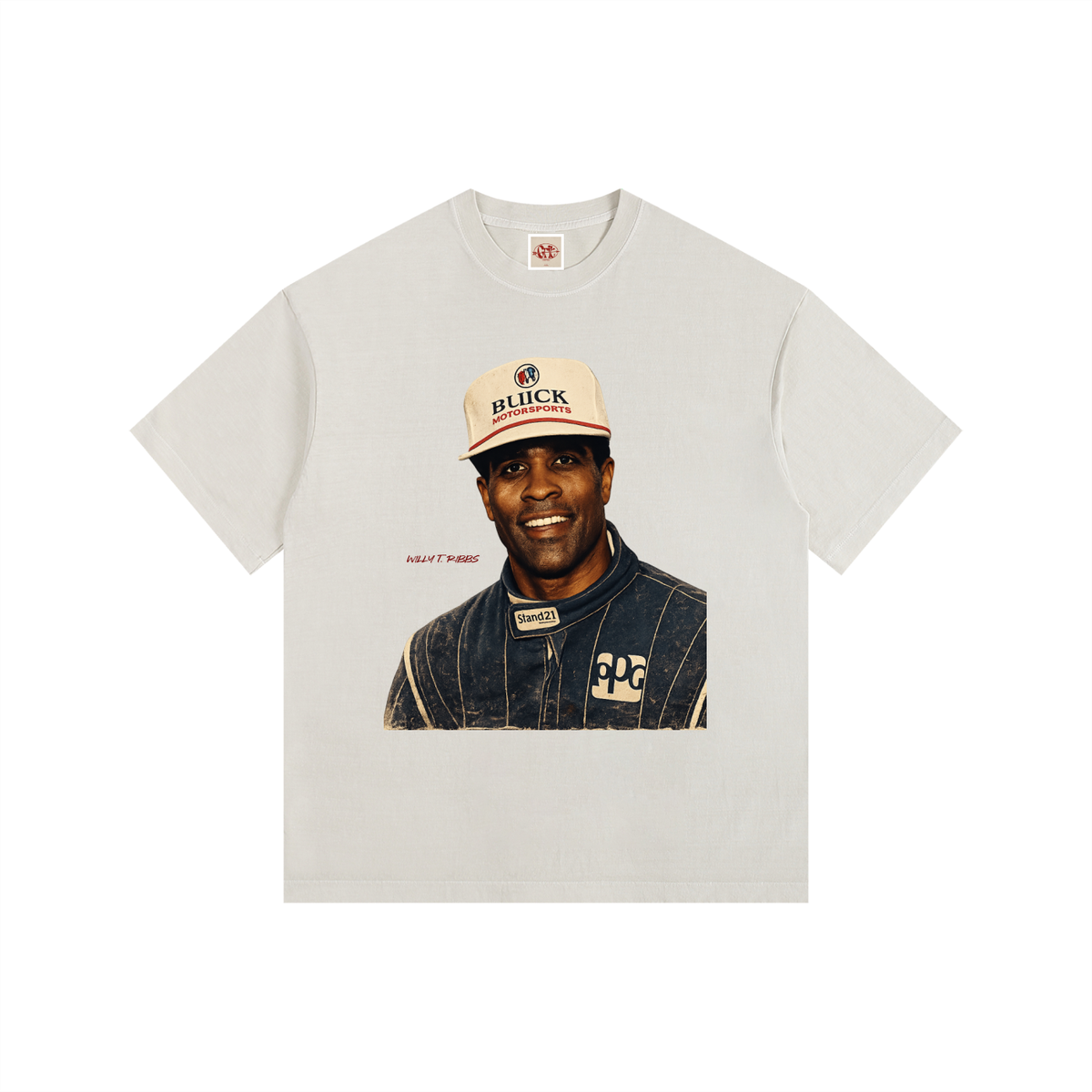 Willy T. Ribbs F1 Edition - Vintage Washed Oversized Cotton T-Shirt
