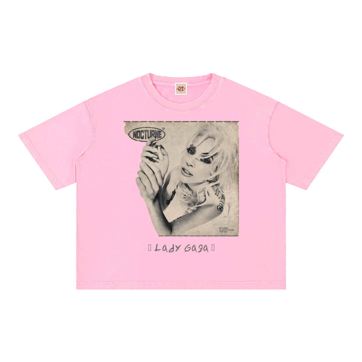 Lady Gaga - Mineral Wash Boxy Cotton T-Shirt
