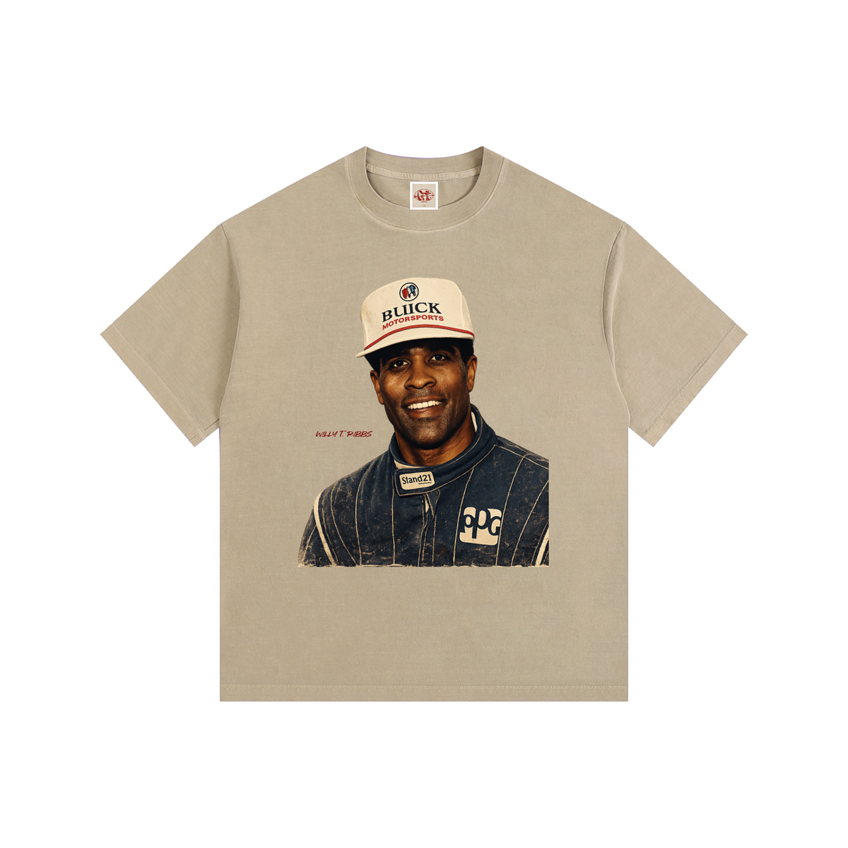 Willy T. Ribbs F1 Edition - Vintage Washed Oversized Cotton T-Shirt