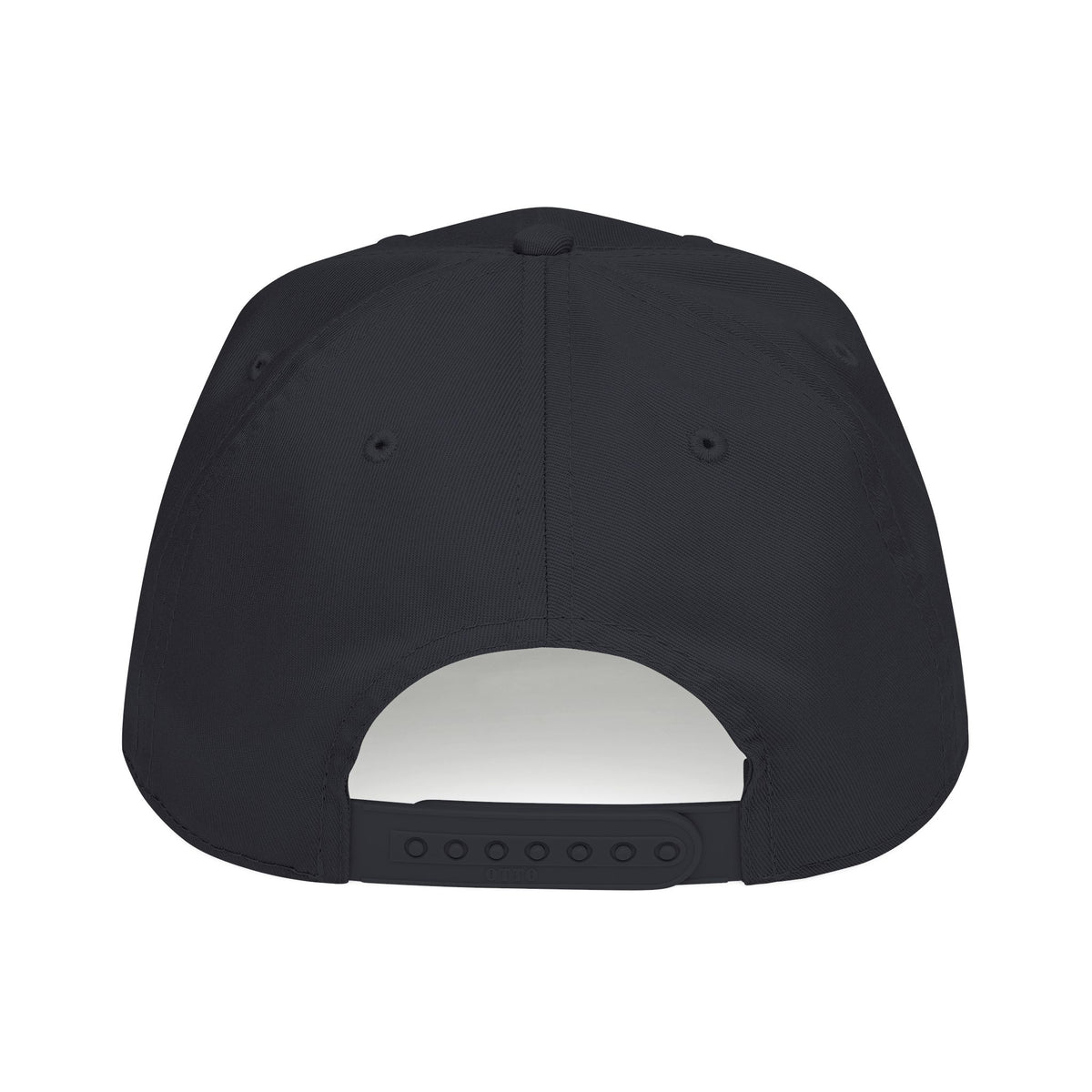 Grit - Mid Profile Baseball Cap — Red 'Crt' Script Embroidered Logo