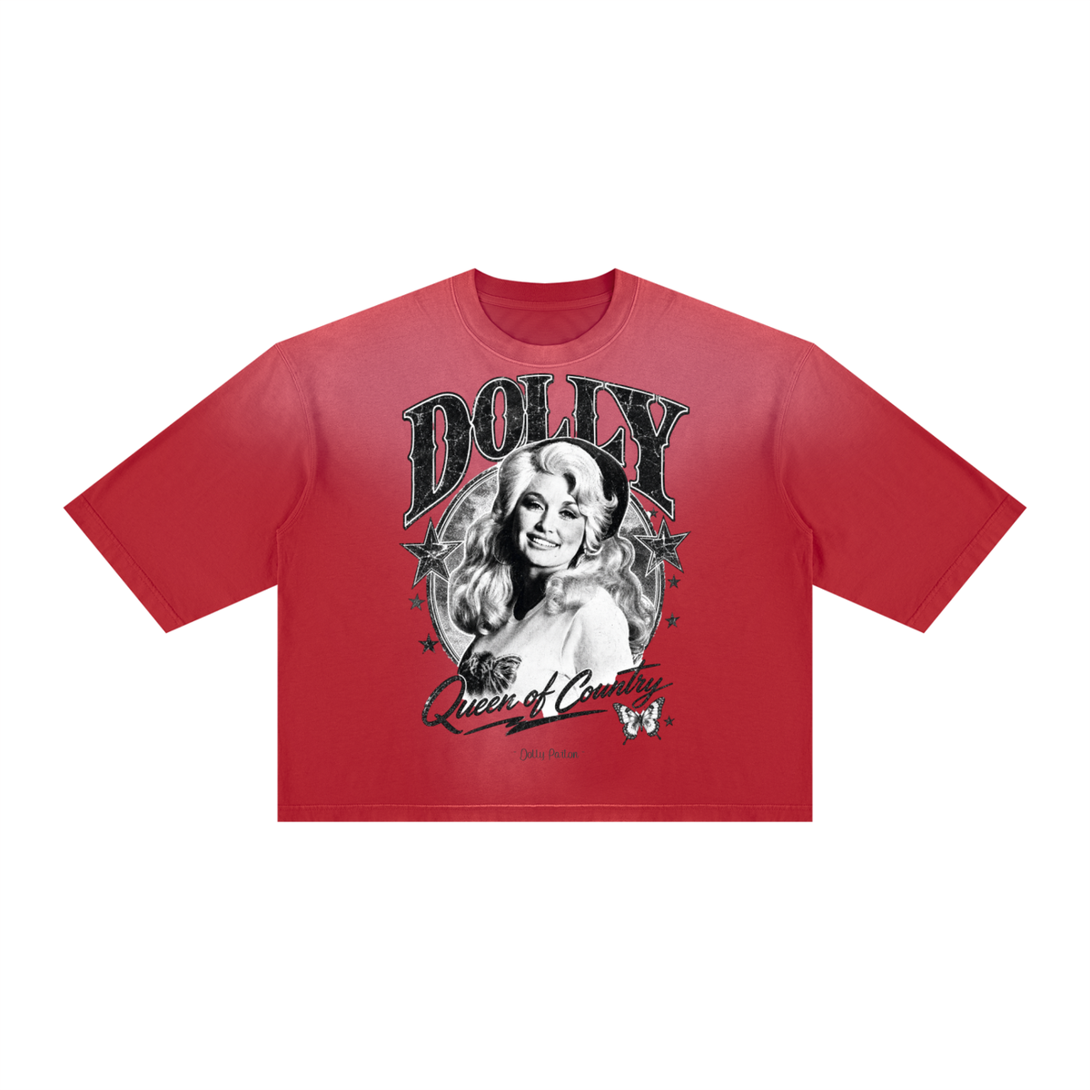Dolly Parton - Unisex Vintage Wash Sunfade Boxy T-Shirt