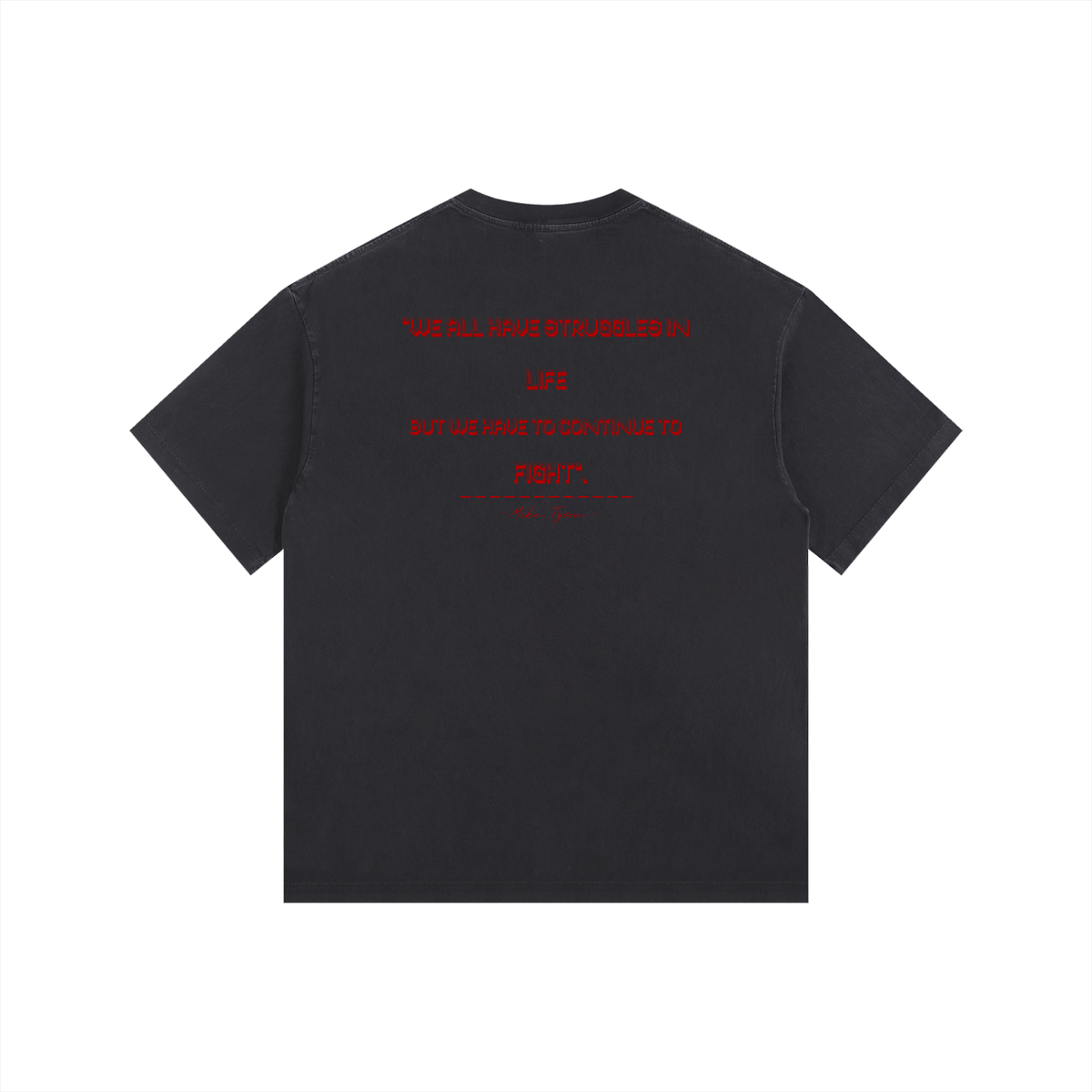 Mike Tyson Vintage - Vintage Washed Oversized Cotton T-Shirt