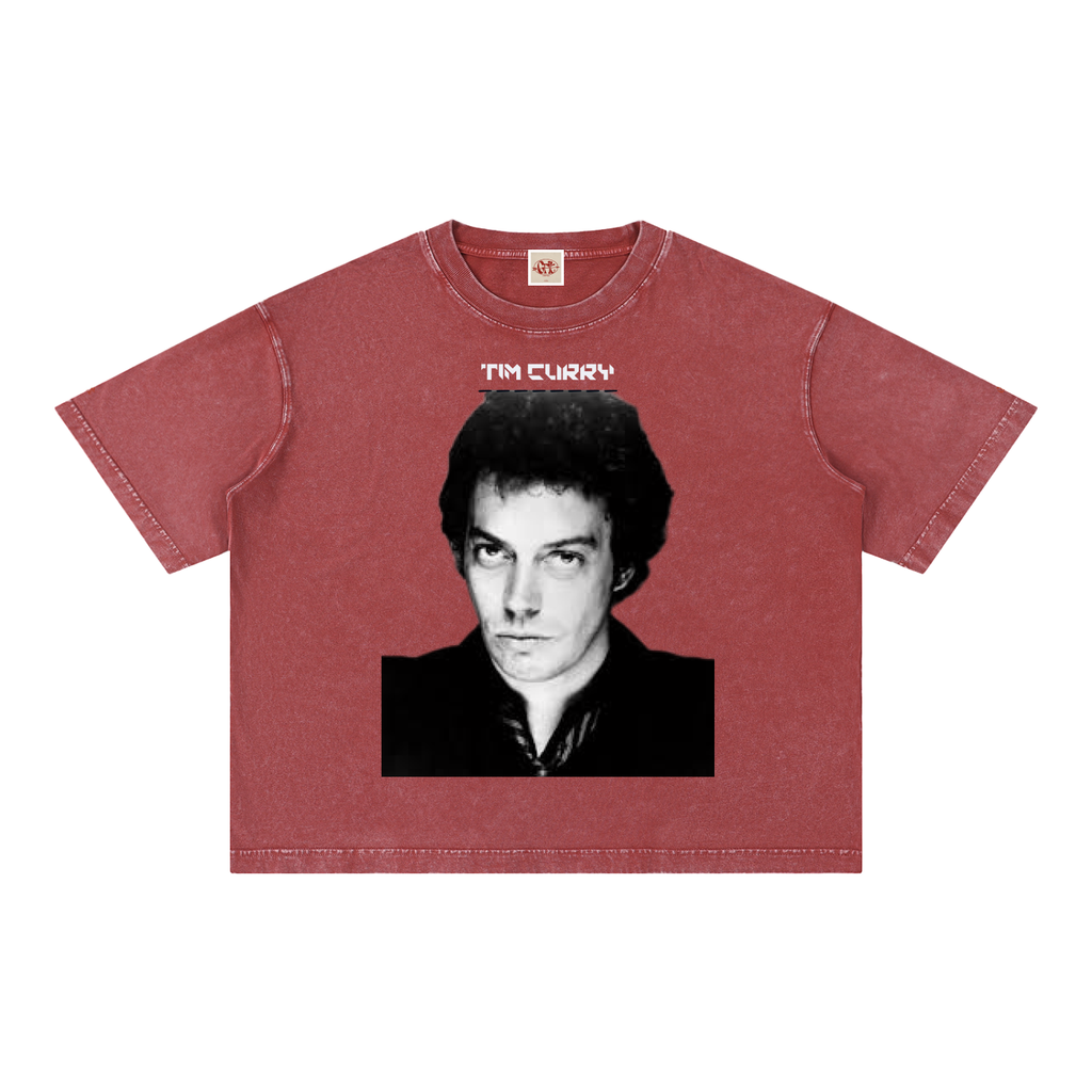 Tim Curry - Mineral Wash Boxy Cotton T-Shirt