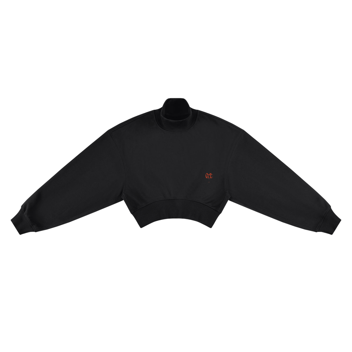 Grit Girl - Women's Crop Mock Neck Sweatshirt