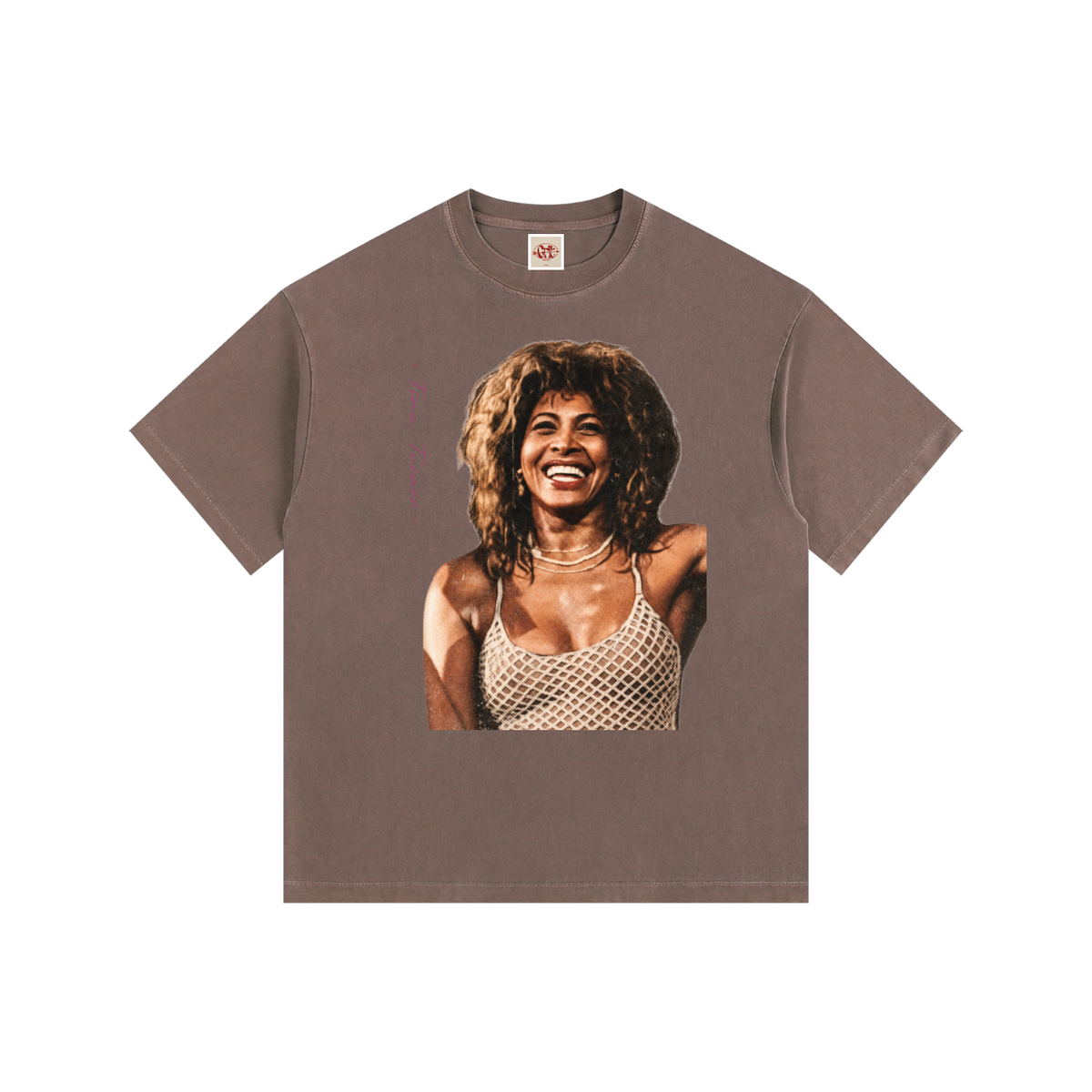 Tina Turner - Vintage Washed Oversized Cotton T-Shirt