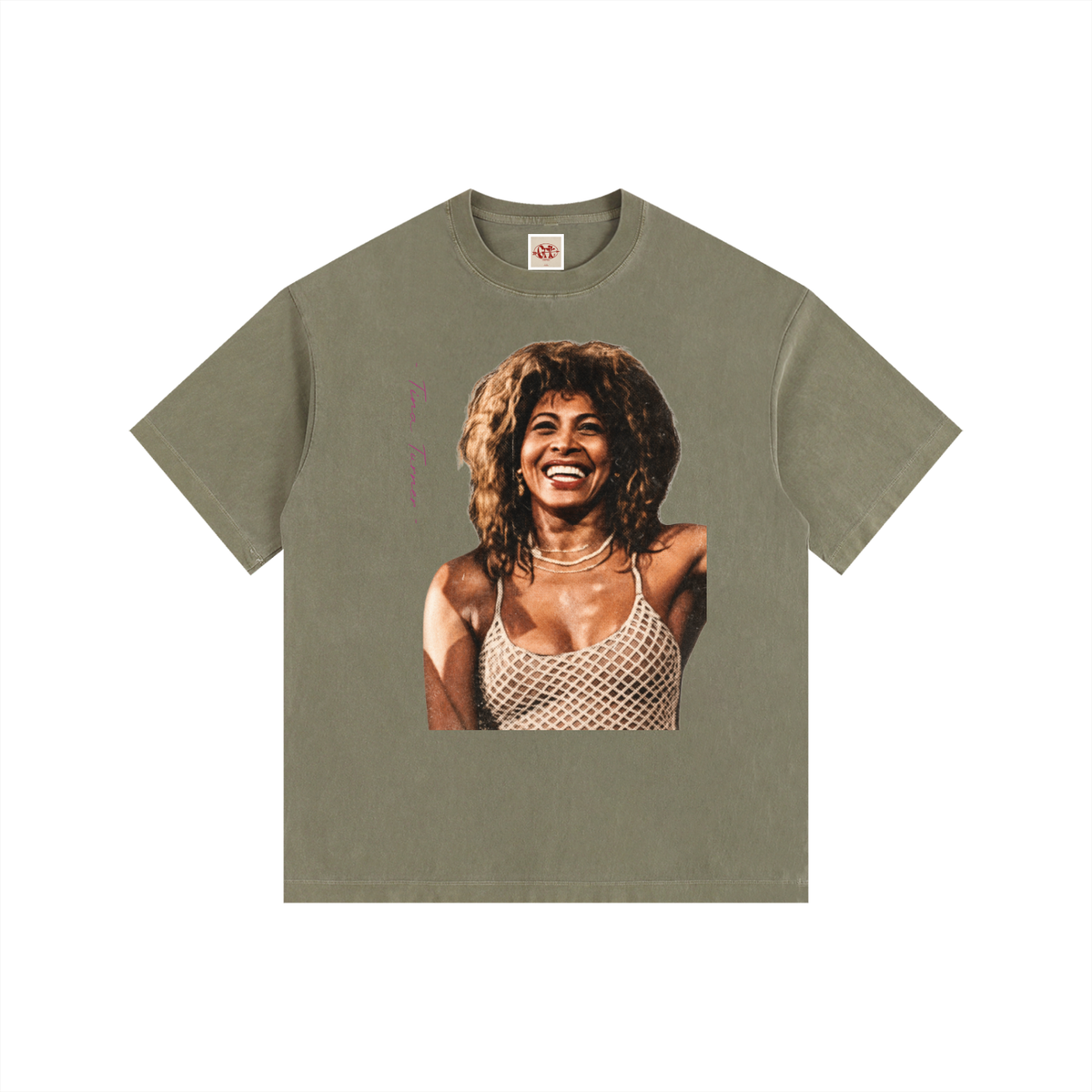 Tina Turner - Vintage Washed Oversized Cotton T-Shirt