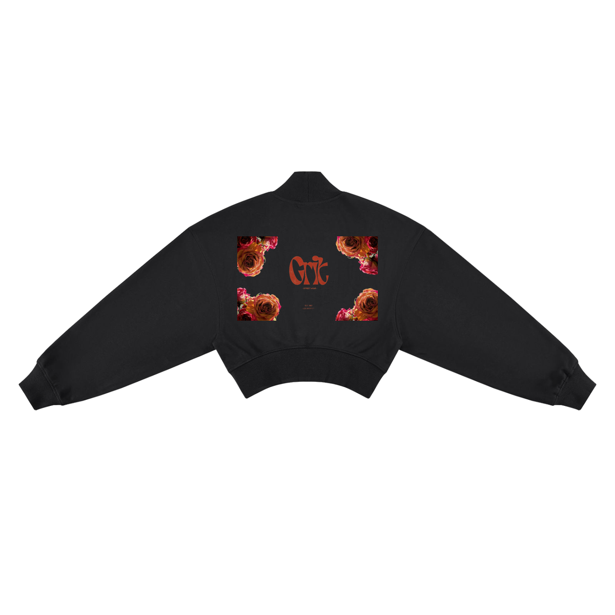 Grit Girl - Women's Crop Mock Neck Sweatshirt