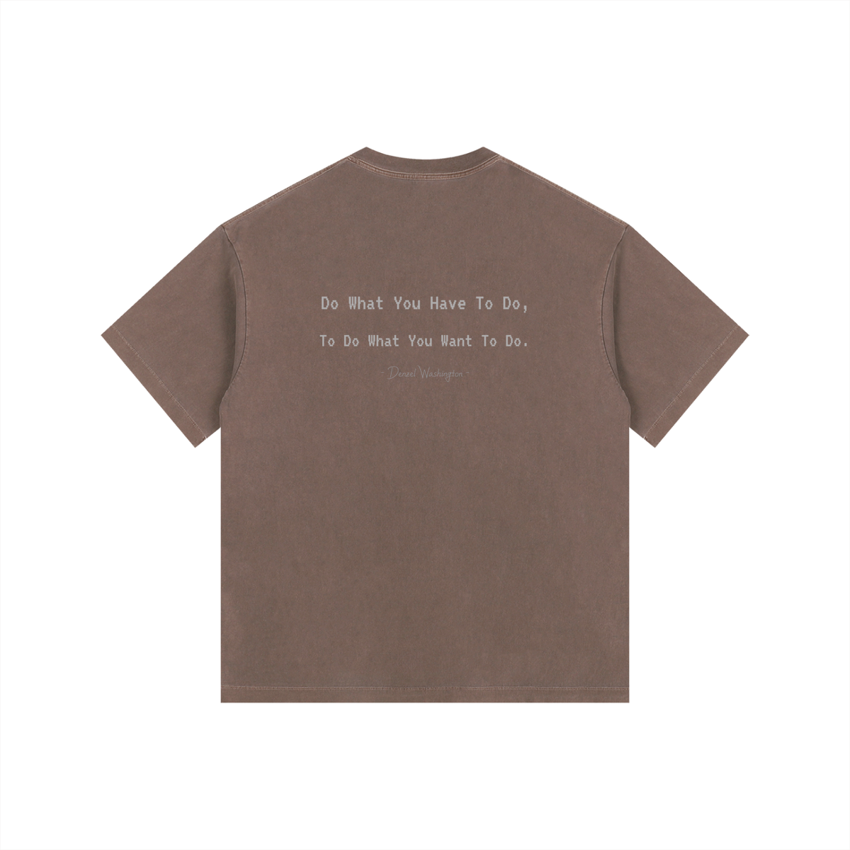 Denzel Washington - Vintage Washed Oversized Cotton T-Shirt