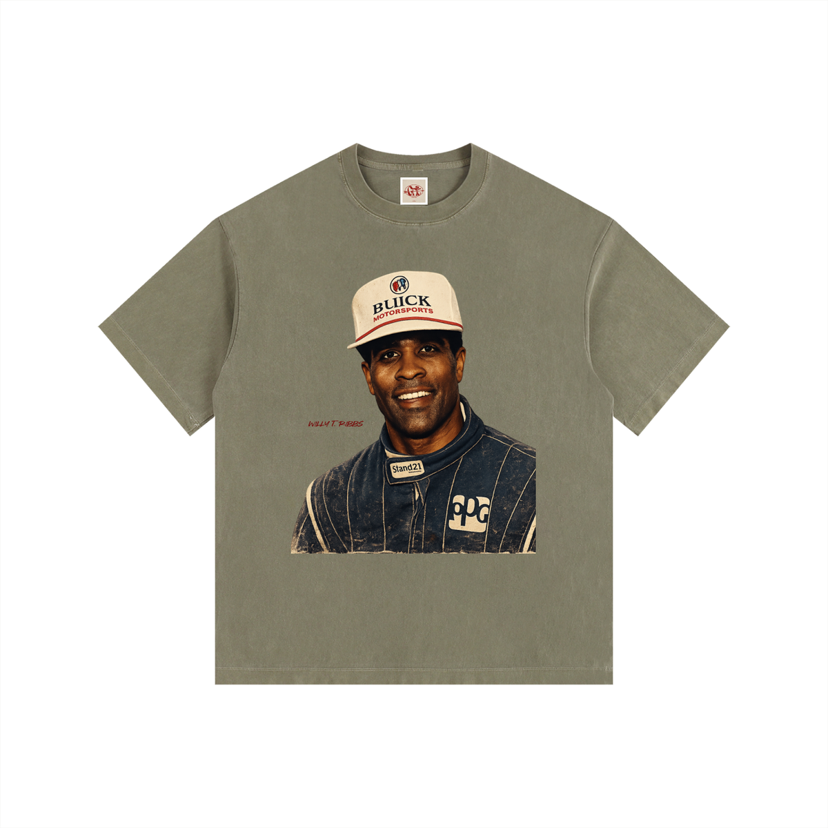 Willy T. Ribbs F1 Edition - Vintage Washed Oversized Cotton T-Shirt