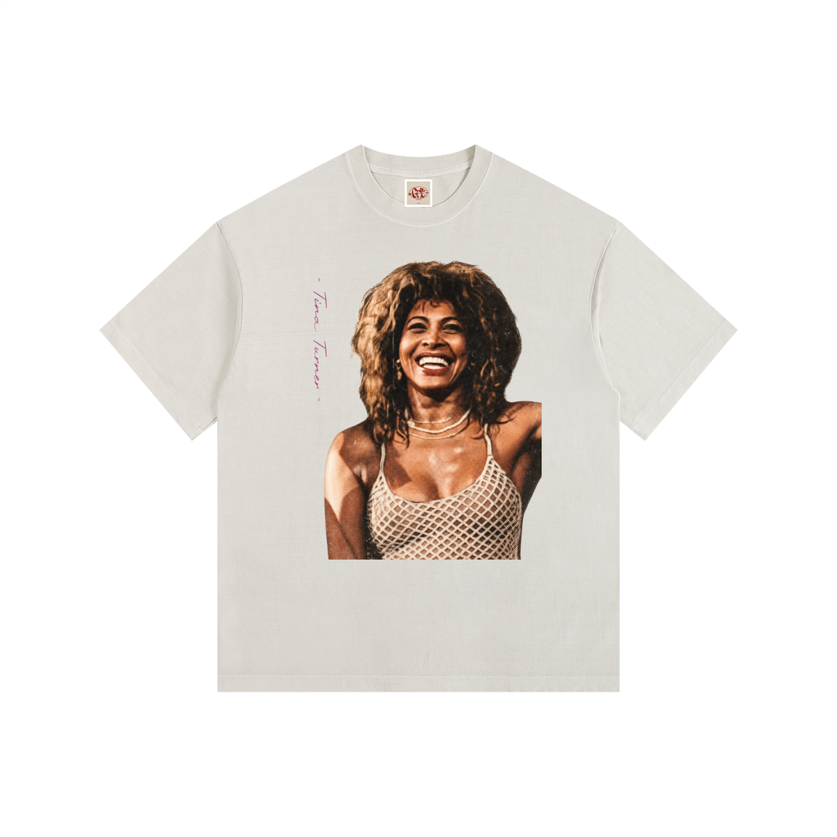 Tina Turner - Vintage Washed Oversized Cotton T-Shirt