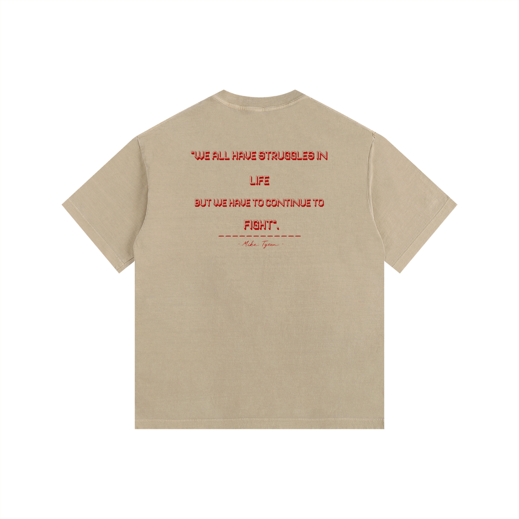 Mike Tyson Vintage - Vintage Washed Oversized Cotton T-Shirt