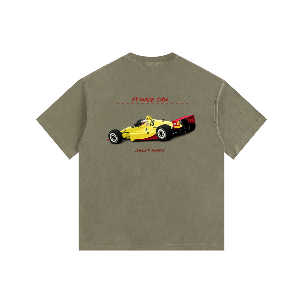Willy T. Ribbs F1 Edition - Vintage Washed Oversized Cotton T-Shirt