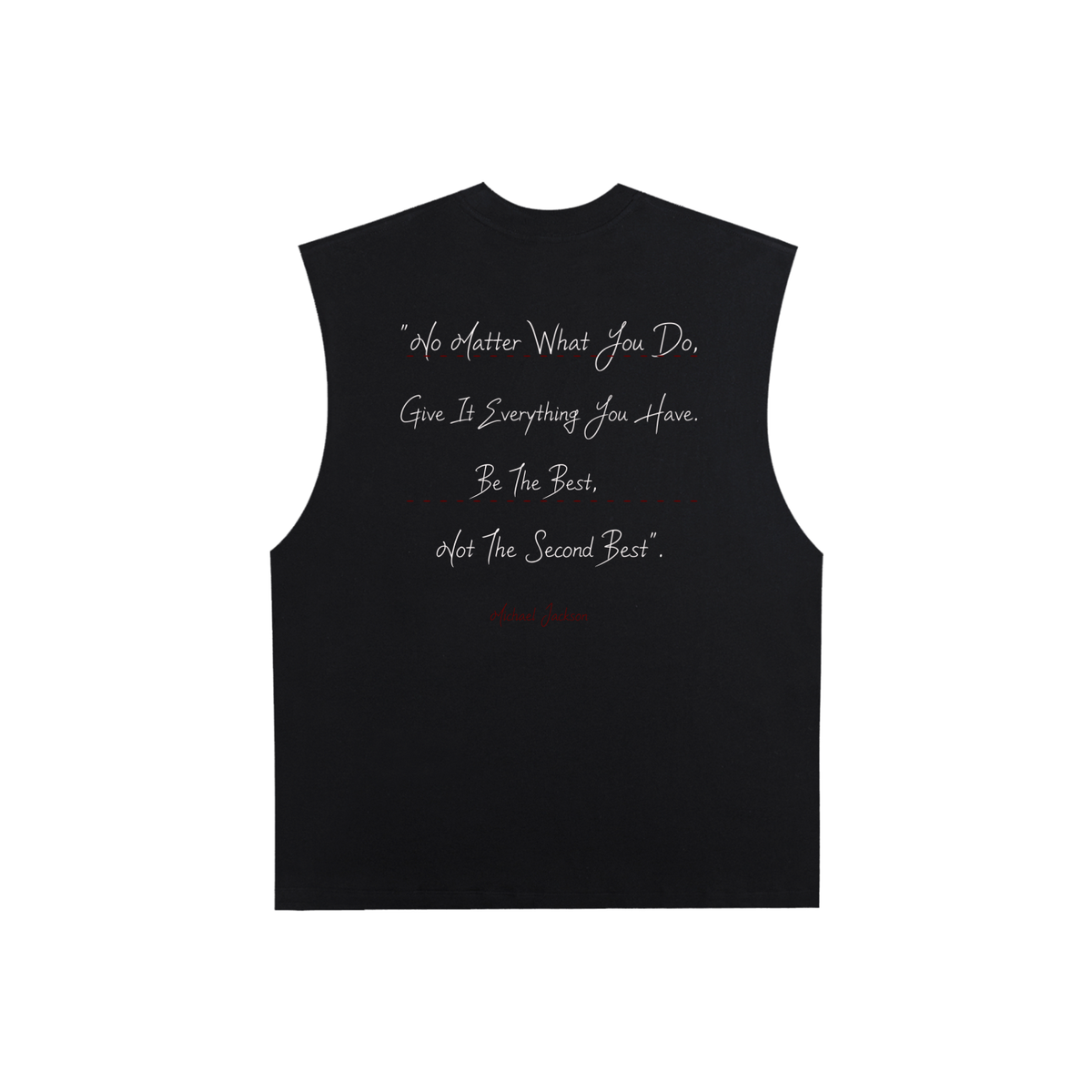 Michael Jackson - Raw Edge Cotton Tank Top