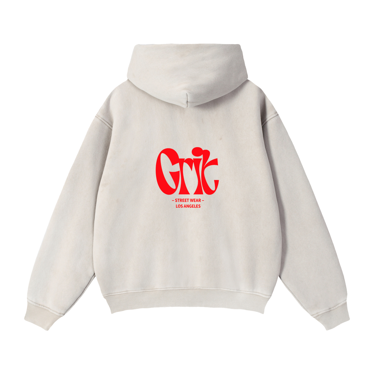 Grit - Zip-Through Boxy Fleece Hoodie