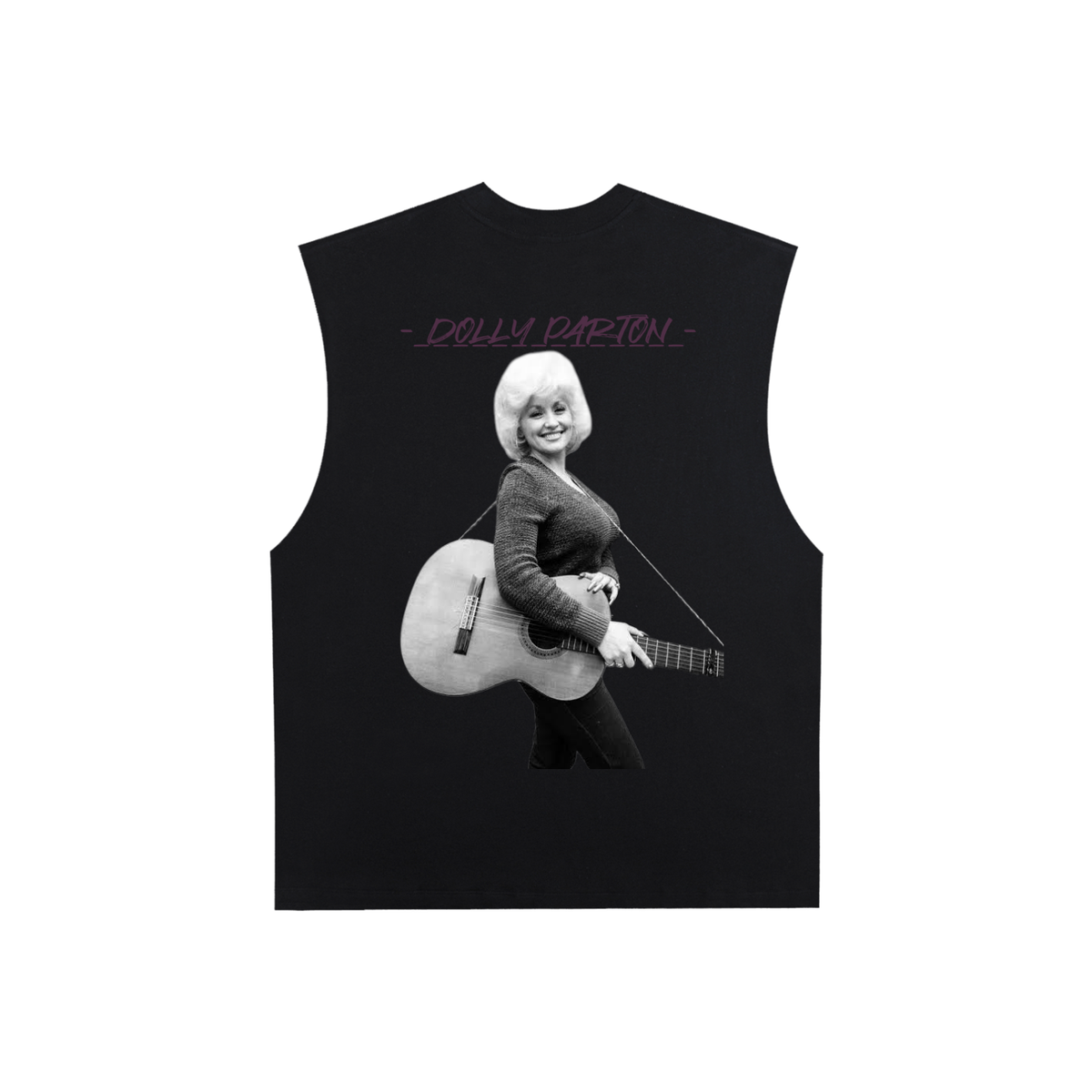 Dolly Parton - Raw Edge Cotton Tank Top