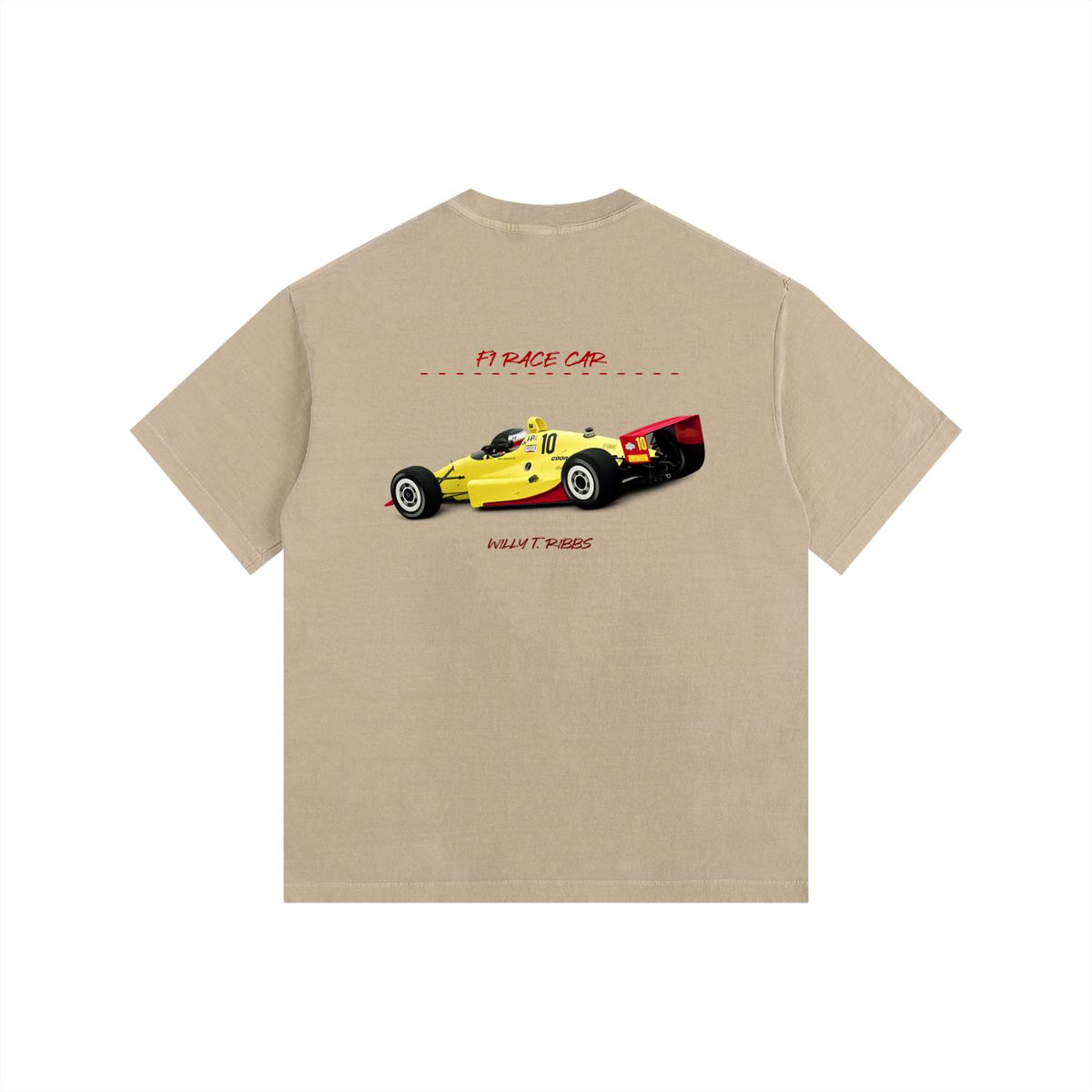 Willy T. Ribbs F1 Edition - Vintage Washed Oversized Cotton T-Shirt