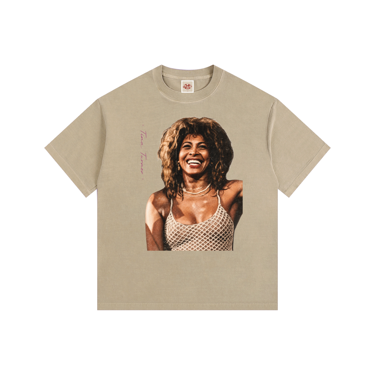 Tina Turner - Vintage Washed Oversized Cotton T-Shirt