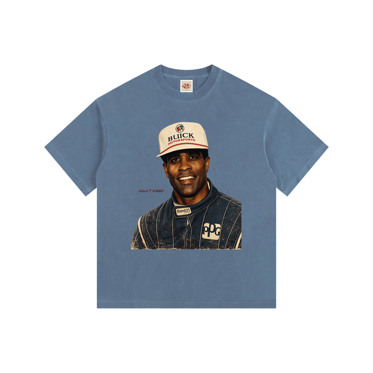Willy T. Ribbs F1 Edition - Vintage Washed Oversized Cotton T-Shirt